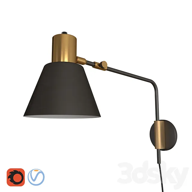 West Elm + Rejuvenation Cylinder Sconce 3DModel