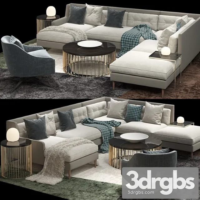 West Elm Sectional 3D Model Download West Elm Sectional 3D Model Download