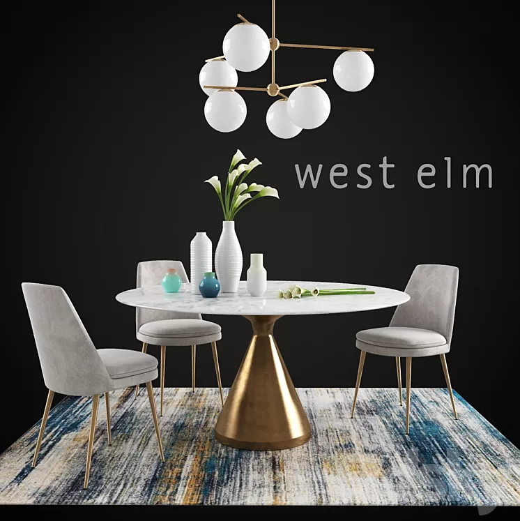 WEST ELM set 3D Model