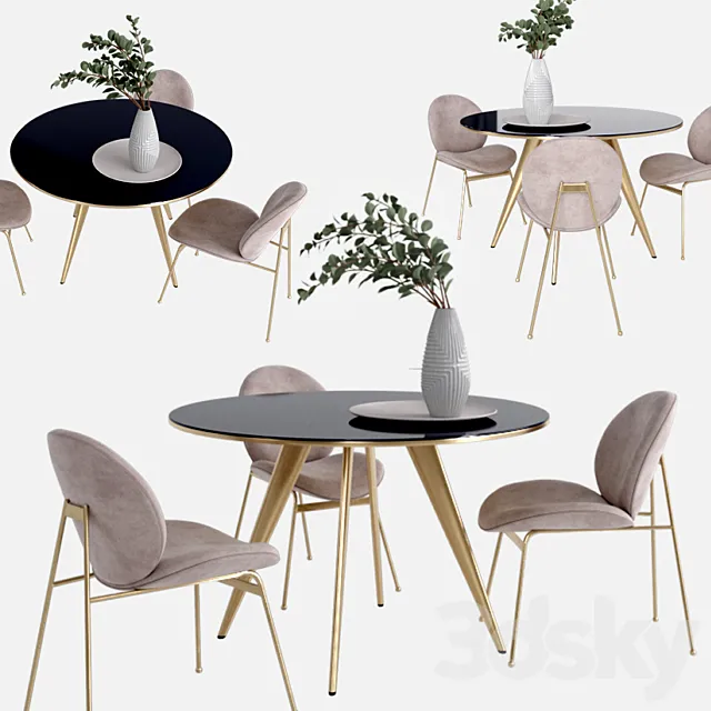 WEST ELM set 6 3D Model