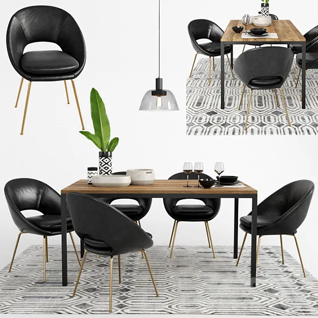 WEST ELM set 8 3D Model