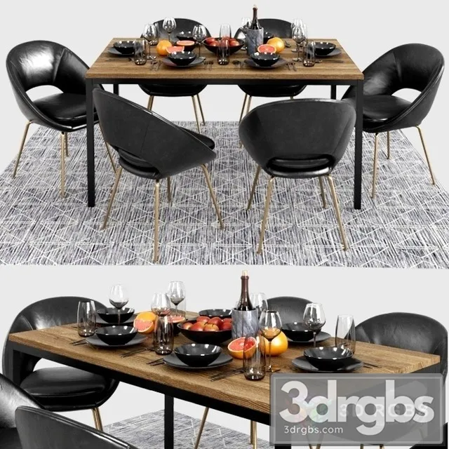 West Elm Set 9 3D Model Download