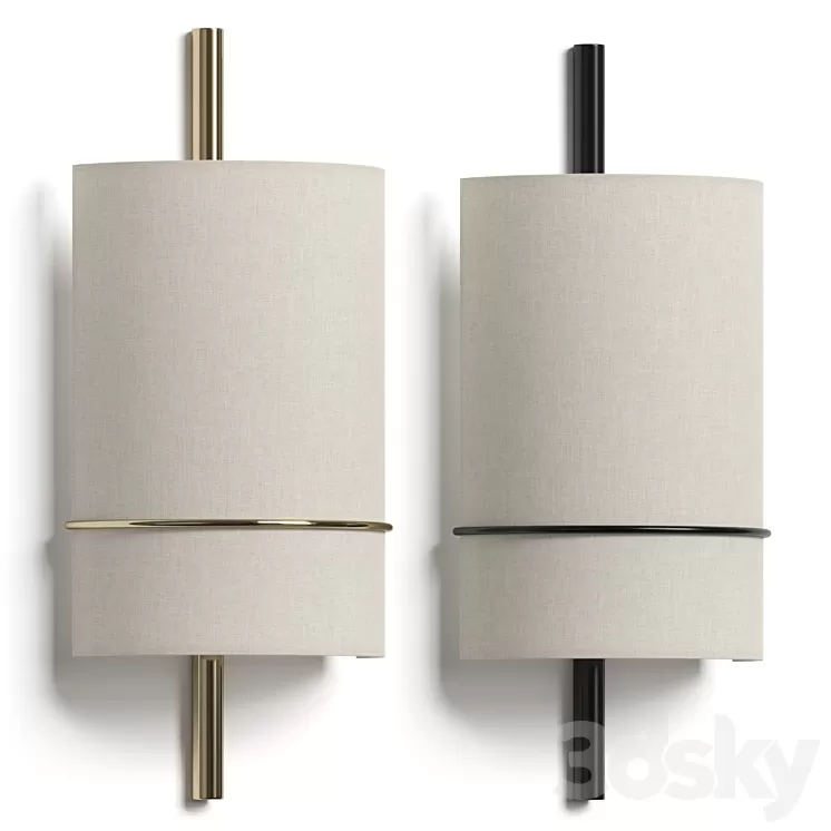 West Elm Shaw Sconce Wall Lamp 3D Model Free Download