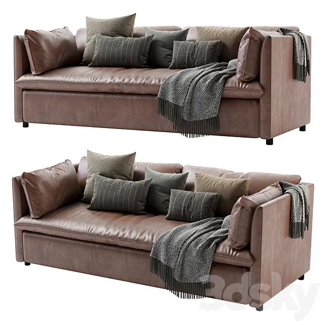 West elm Shelter Queen Sleeper Sofa 3D Model West elm Shelter Queen Sleeper Sofa 3D Model