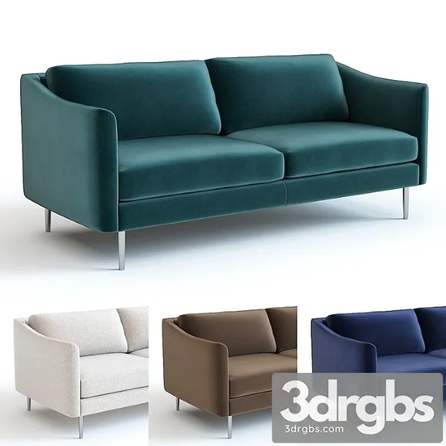 West Elm Sloane Sofa 3D Model Download West Elm Sloane Sofa 3D Model Download