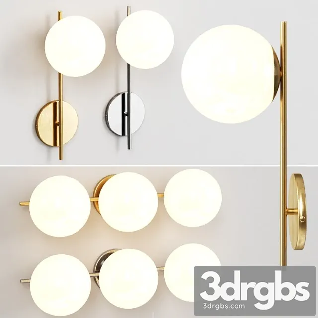 West elm sphere sconce 3D Model Download