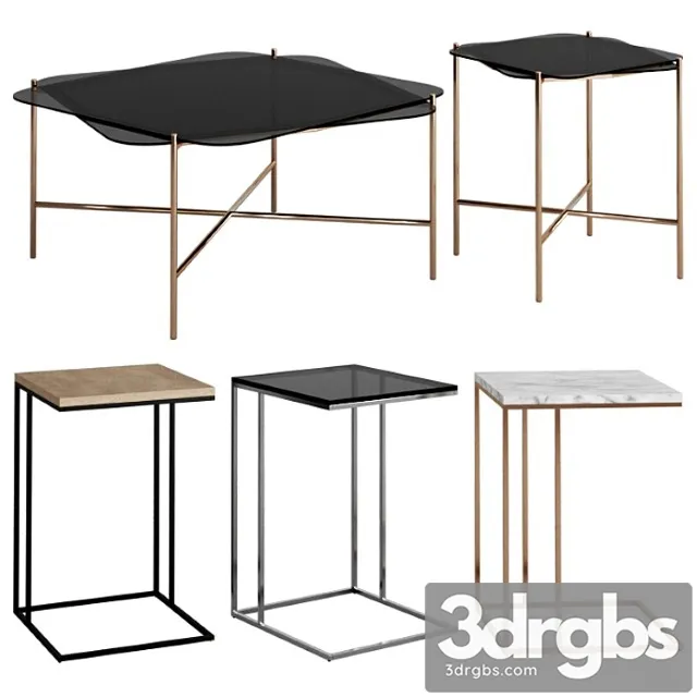 West Elm Tables 3 3D Model Download West Elm Tables 3 3D Model Download