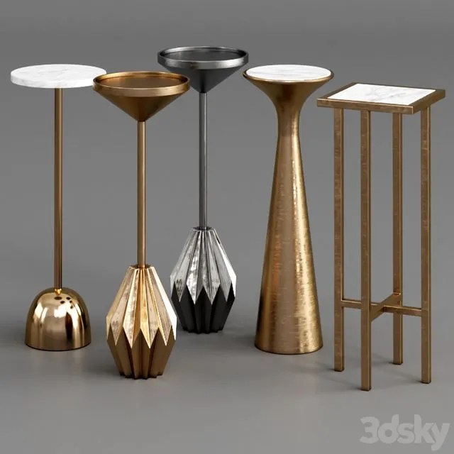 West elm tables 4 3D Model