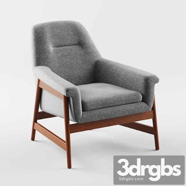 West elm theo show wood chair 2 3D Model Download West elm theo show wood chair 2 3D Model Download