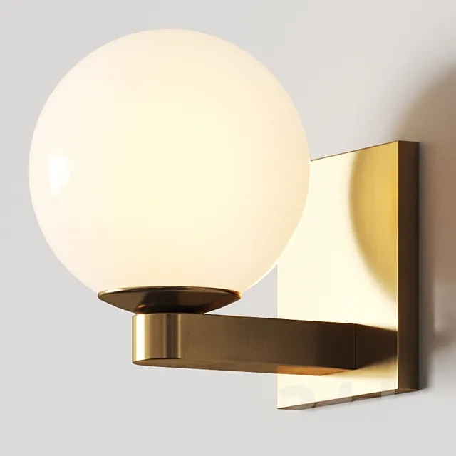 West Elm Torch Indoor _ Outdoor Sconce 3D Model West Elm Torch Indoor _ Outdoor Sconce 3D Model