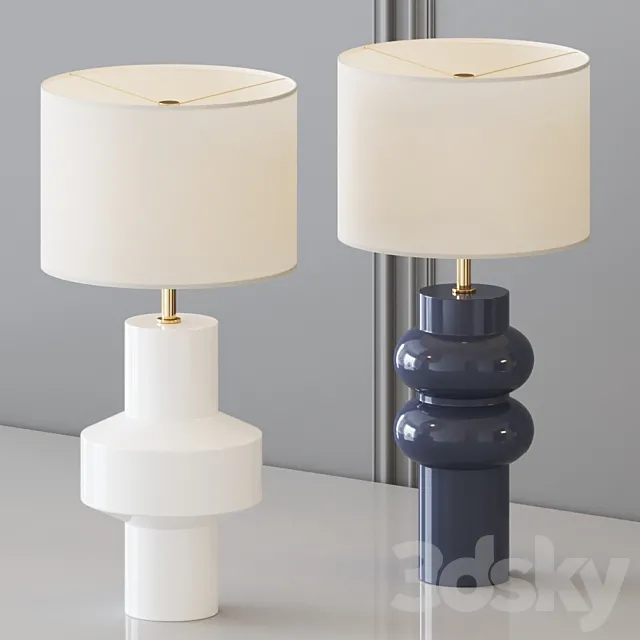 West Elm – Totem Table Lamp 3D Model West Elm – Totem Table Lamp 3D Model