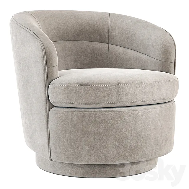 West Elm Viv Swivel Chair 3D Model