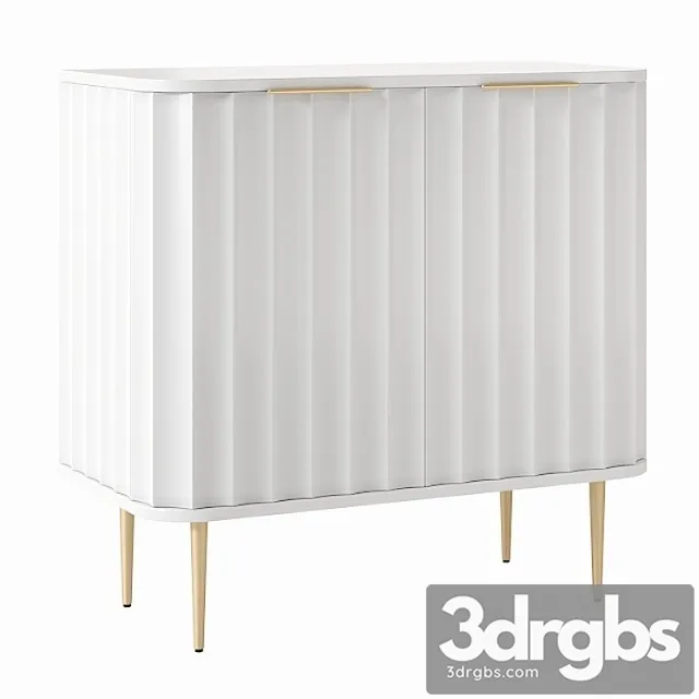 West elm vivien bar cabinet 2 3D Model Download