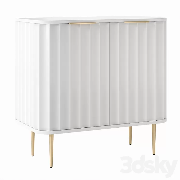 West Elm Vivien Bar Cabinet 3D Model