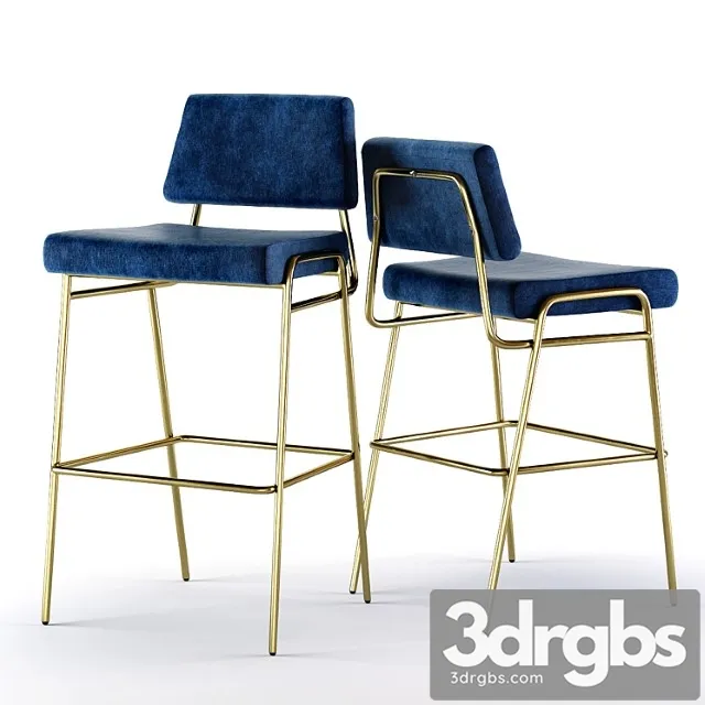 West elm wire frame bar and counter stools 2 3D Model Download West elm wire frame bar and counter stools 2 3D Model Download