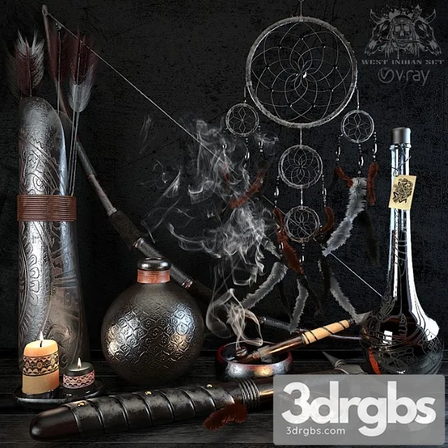 West Indian Set 3D Model Download West Indian Set 3D Model Download