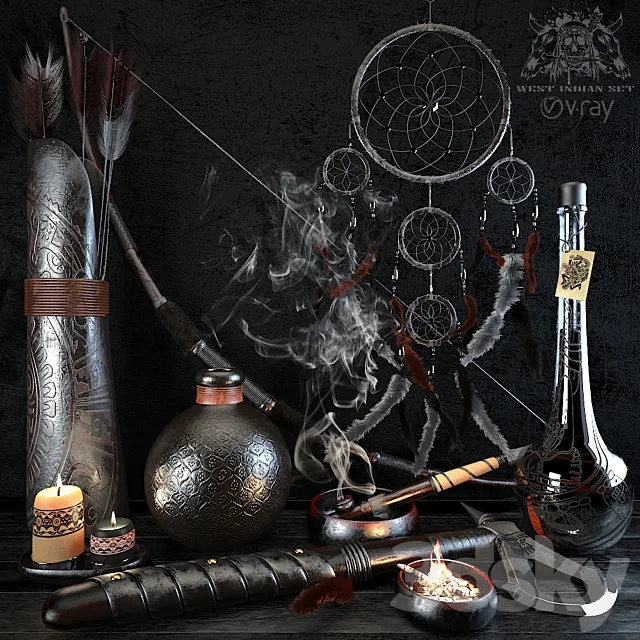 West indian set 3DModel West indian set 3DModel