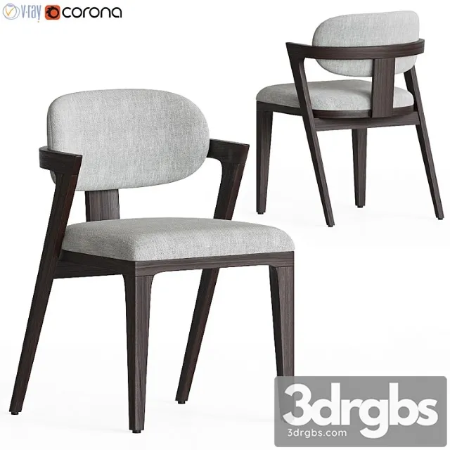 Westelm adam court upholstered dining chair 2 3D Model Download Westelm adam court upholstered dining chair 2 3D Model Download