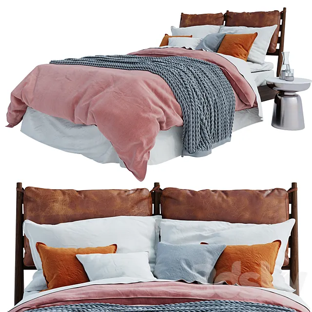 Westelm Arne Bed 3D Model Westelm Arne Bed 3D Model