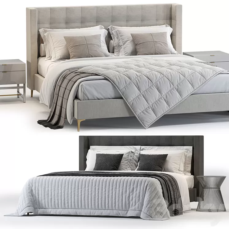 Westelm Shelter Bed 3D Model Free Download