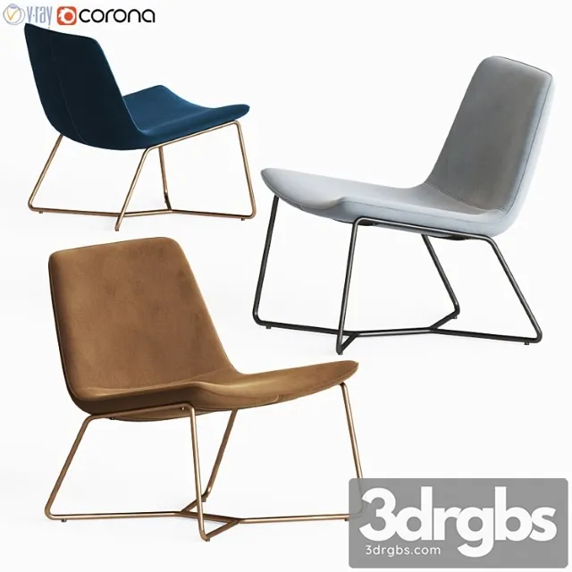 Westelm Slope Lounge Chair 3D Model Download Westelm Slope Lounge Chair 3D Model Download