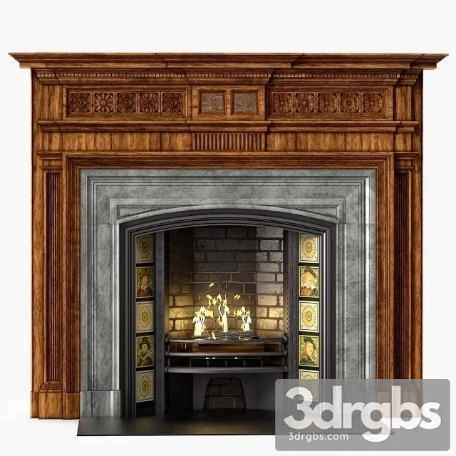 Westland Fireplace 3D Model Download