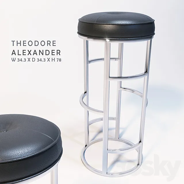 Westmacott Bar Chair 3D Model Westmacott Bar Chair 3D Model