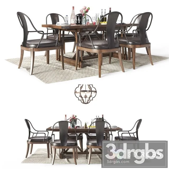 Weston Table and Chair 3D Model Download