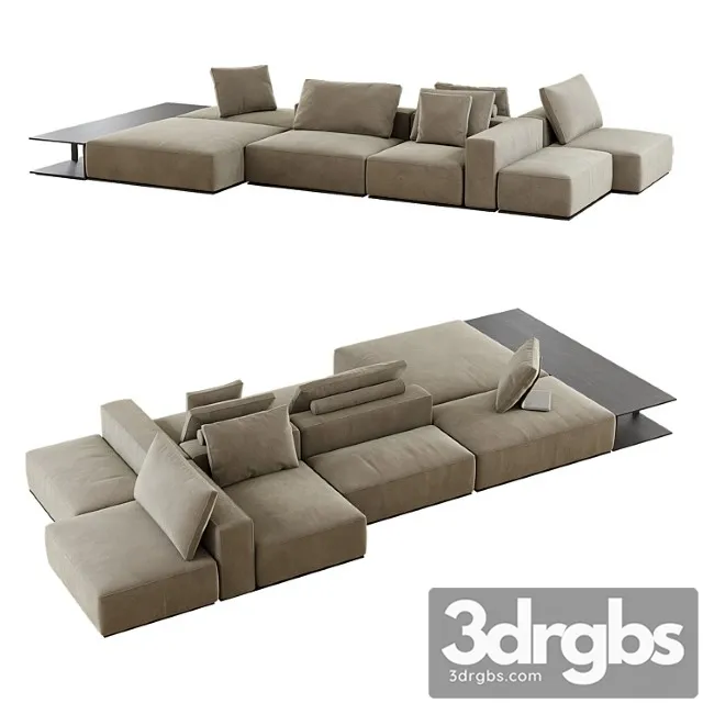 Westside divano poliform 2 3D Model Download Westside divano poliform 2 3D Model Download