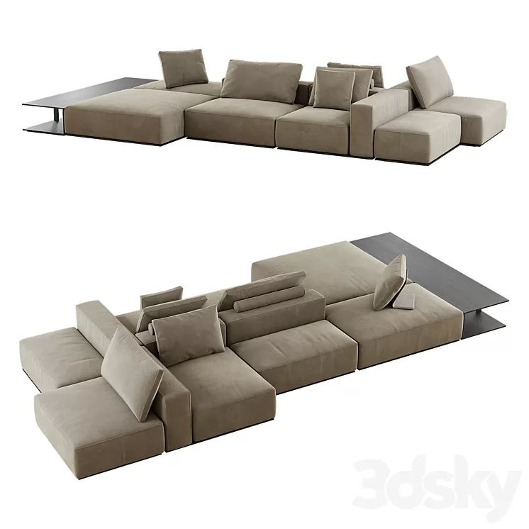 Westside Divano Poliform 3D Model
