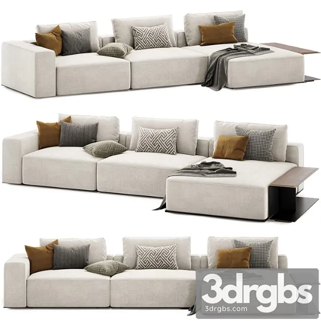 Westside modular sofa with side table by poliform Westside modular sofa with side table by poliform