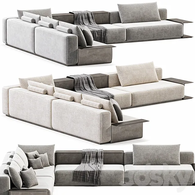 Westside Sofa Poliform 3D Model