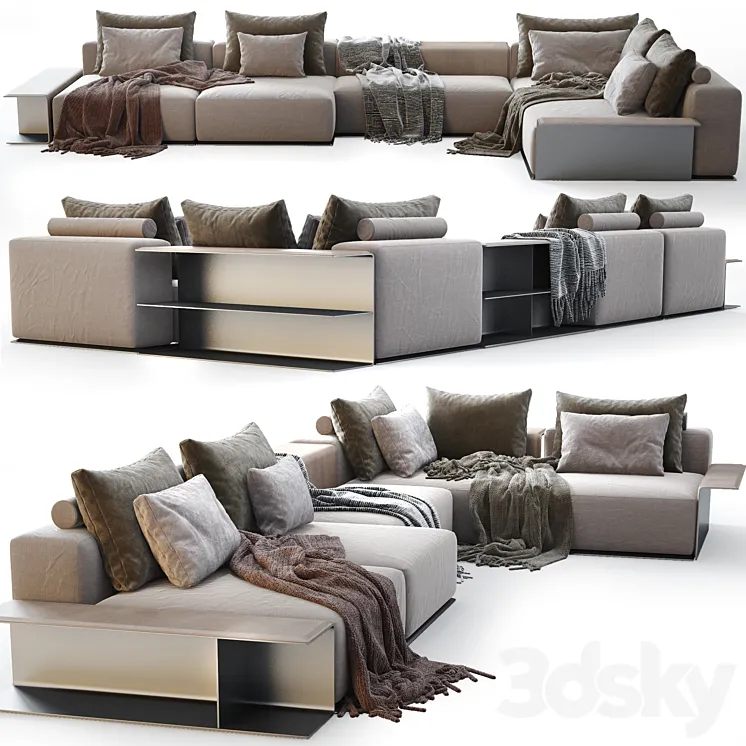 Westside Sofa Poliform 3D Model Free Download