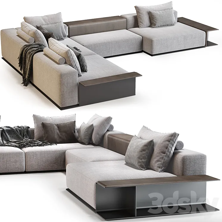 Westside Sofa_Poliform 3D Model Free Download