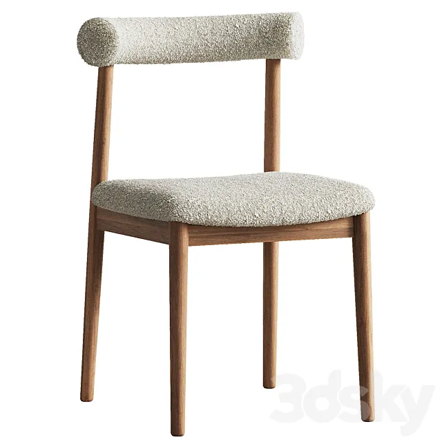 Westwing Collection Boucle Diego Chair 3D Model