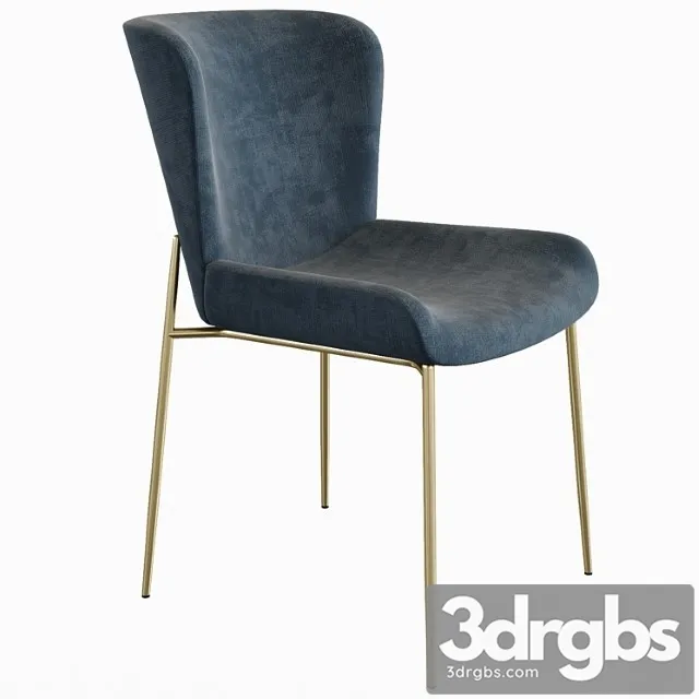 Westwing collection sedia imbottita in velluto grigiotess Westwing collection sedia imbottita in velluto grigiotess