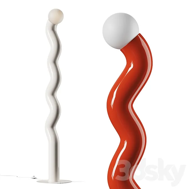 Westwing Collection Vloerlamp Memphis Floor Lamp 3D Model
