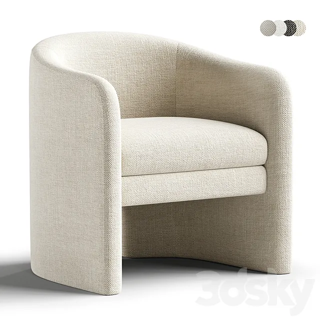 Westwing Mairo armchair 3D Model Westwing Mairo armchair 3D Model