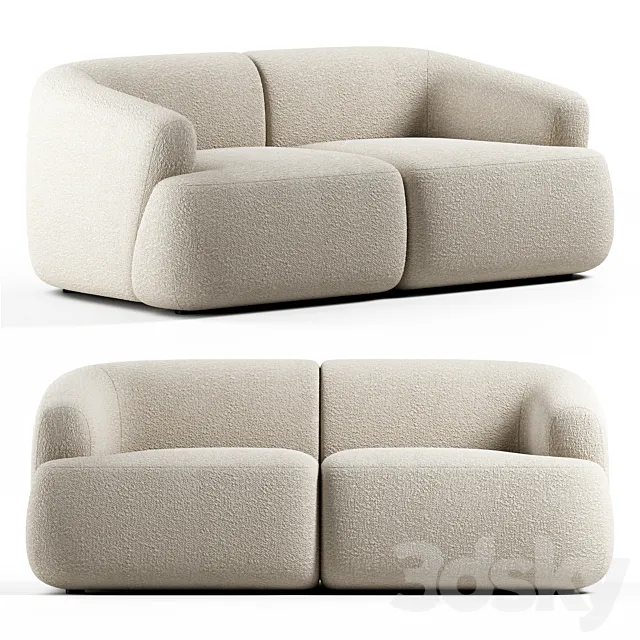 Westwing – Sofia 2 Seater Sofa 3D Model Westwing – Sofia 2 Seater Sofa 3D Model