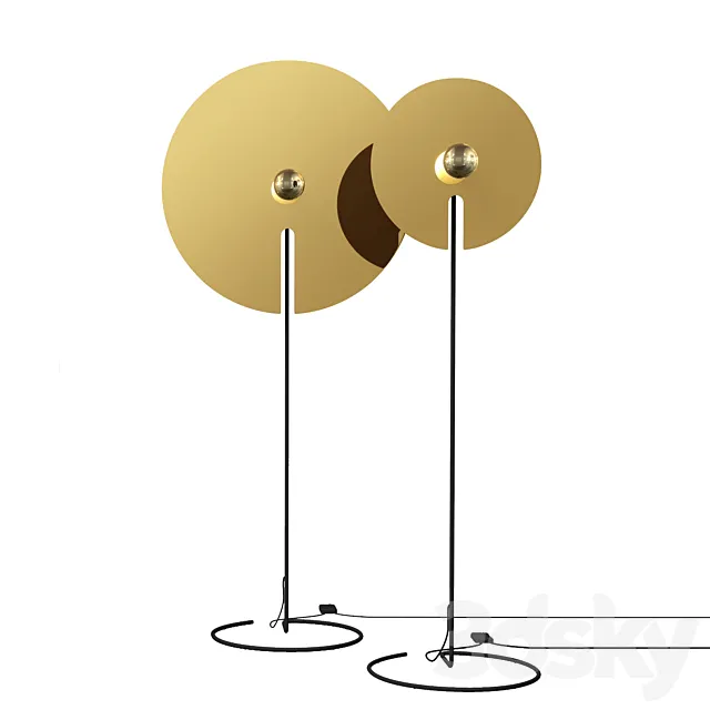 Wever & Ducre Mirro Floor lamp 3D Model