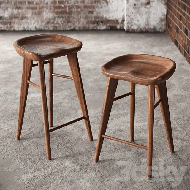 Weyand 24 “-27” Bar Stool 3DModel