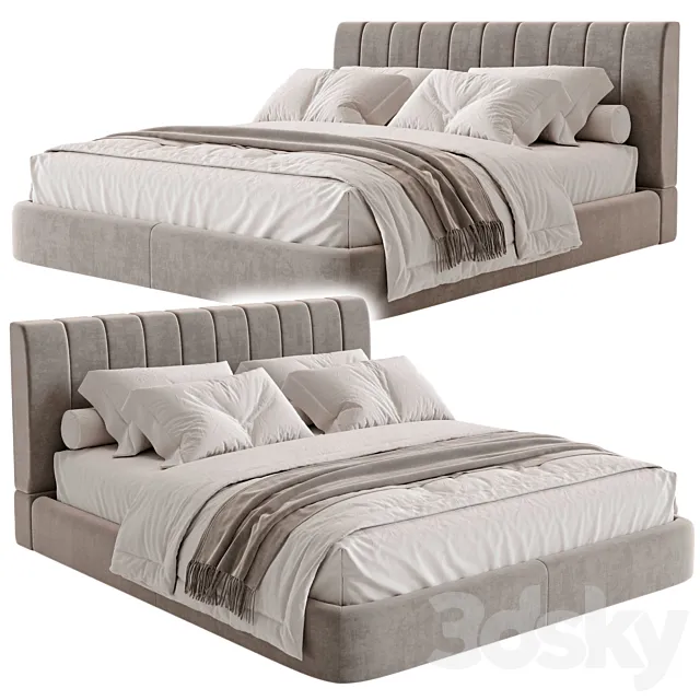Whaite bed 3D Model Whaite bed 3D Model