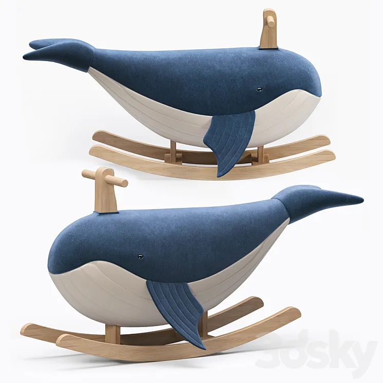 Whale rocker 3D Model Free Download