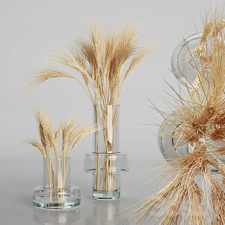 Wheat bouquets 3D Model