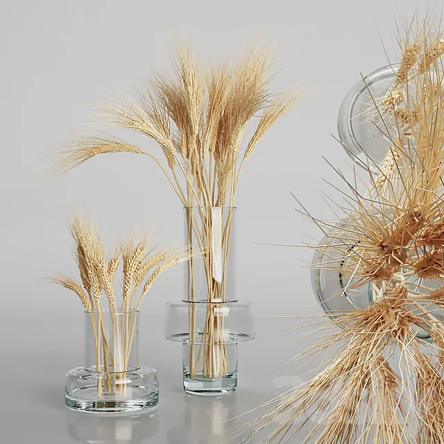 Wheat bouquets 3DModel Wheat bouquets 3DModel