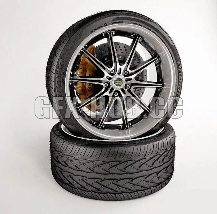 Wheel assemblies 3D Model