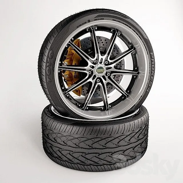 Wheel assemblies 3DModel