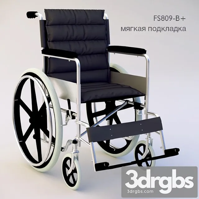 Wheelchair fs809-b 3D Model Download