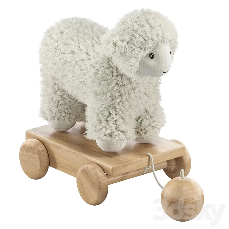 “Wheelchair-toy “”Lamb””” 3D Model Free Download