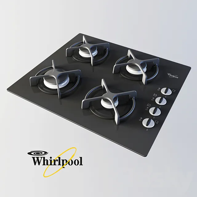 Whirlpool Cooktop 3D Model